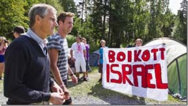 Boycott Israel demonstrators murdered by Breivik
