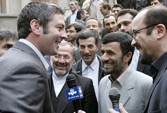British sailors meet President Ahmadinejad