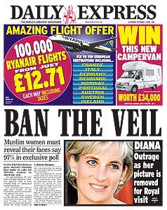 Daily Express anti-Muslim campaign