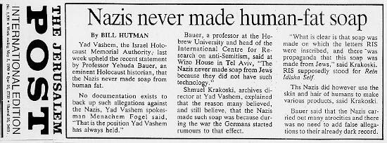 Jewish soap fable debunked