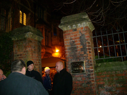 Security guards at the Oxford Union for the David Irving meeting