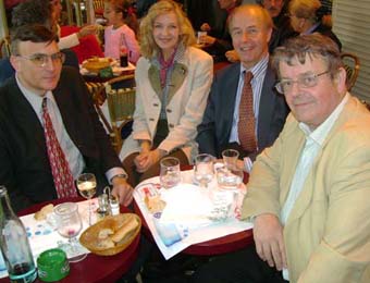 Eric Delcroix, Georges Theil, Lady Renouf and Guillaume Nichols