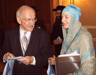 Robert Faurisson et Lady Michele Renouf à la Conférence de Téhéran